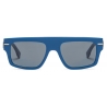 Fendi - Fendigraphy - Rectangular Sunglasses - Blue - Sunglasses - Fendi Eyewear