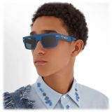 Fendi - Fendigraphy - Rectangular Sunglasses - Blue - Sunglasses - Fendi Eyewear