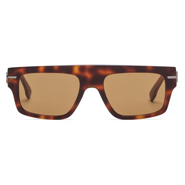 Fendi - Fendigraphy - Rectangular Sunglasses - Havana - Sunglasses - Fendi Eyewear