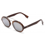 Fendi - FF Around - Oval Sunglasses - Havana - Sunglasses - Fendi Eyewear