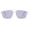 Fendi - Fendi O’Lock - Rectangular Sunglasses - Palladium Gray Purple - Sunglasses - Fendi Eyewear