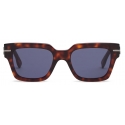 Fendi - Fendi Fendigraphy - Rectangular Sunglasses - Red Havana - Sunglasses - Fendi Eyewear