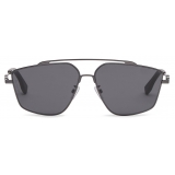 Fendi - Fendi O’Lock - Pilot Sunglasses - Ruthenium Black - Sunglasses - Fendi Eyewear