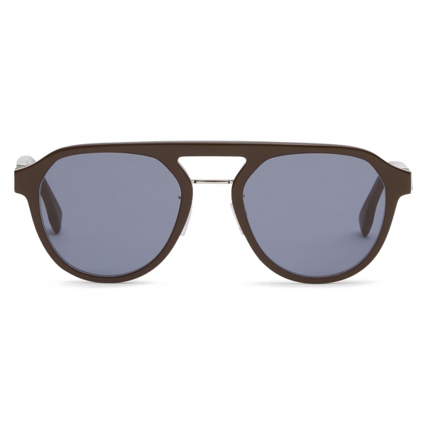 Fendi - Fendi Diagonal - Pilot Sunglasses - Brown - Sunglasses - Fendi Eyewear