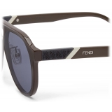 Fendi - Fendi Diagonal - Pilot Sunglasses - Brown - Sunglasses - Fendi Eyewear