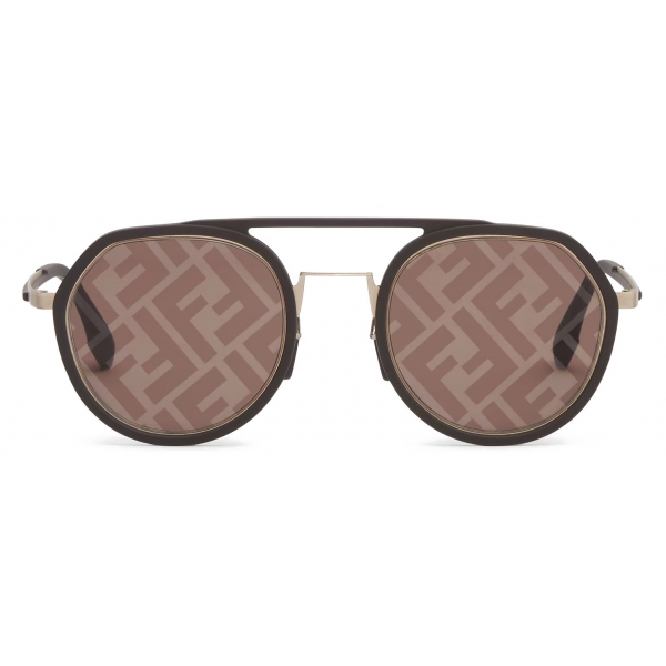 Fendi - Fendi Light - Round Sunglasses - Brown - Sunglasses - Fendi Eyewear