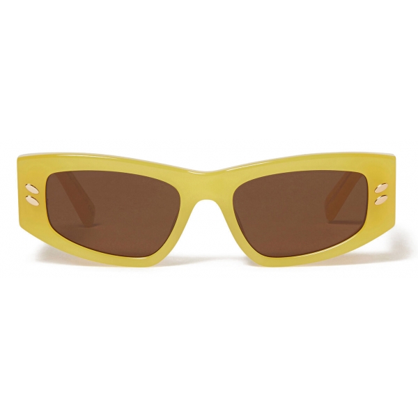 Stella McCartney - Falabella Rectangular Sunglasses - Shiny Opaline - Sunglasses - Stella McCartney Eyewear