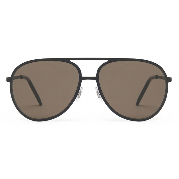 Stella McCartney - Pilot Metal Aviator Sunglasses - Matte Black - Sunglasses - Stella McCartney Eyewear
