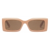 Stella McCartney - Statements Rectangular Sunglasses - Shiny Opaline Nude - Sunglasses - Stella McCartney Eyewear