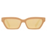Stella McCartney - Runway Rectangular Cat-Eye Sunglasses - Shiny Beige - Sunglasses - Stella McCartney Eyewear