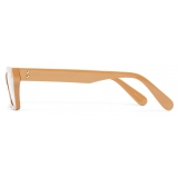 Stella McCartney - Runway Rectangular Cat-Eye Sunglasses - Shiny Beige - Sunglasses - Stella McCartney Eyewear