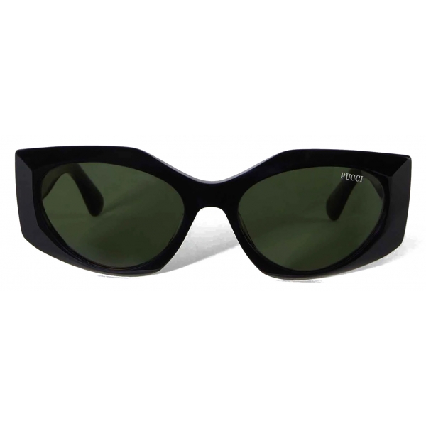 Emilio Pucci - Rectangular Sunglasses - Black - Sunglasses - Emilio Pucci Eyewear