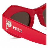 Emilio Pucci - Occhiali da Sole Cat Eye - Rosso Scarlatto - Occhiali da Sole - Emilio Pucci Eyewear