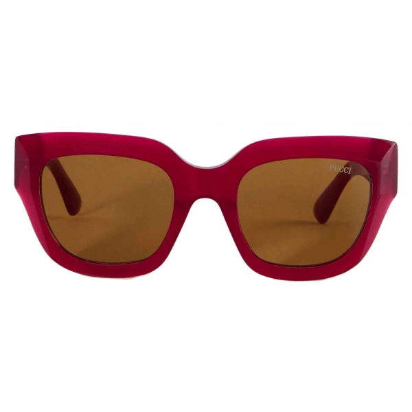 Emilio Pucci - Square Sunglasses - Brick Red - Sunglasses - Emilio Pucci Eyewear