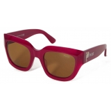 Emilio Pucci - Occhiali da Sole Squadrati - Rosso Mattone - Occhiali da Sole - Emilio Pucci Eyewear