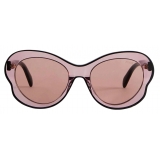 Emilio Pucci - Occhiali da Sole Rotondi - Rosa Chiaro Nero - Occhiali da Sole - Emilio Pucci Eyewear