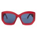 Emilio Pucci - Oval Sunglasses - Dark Red Black - Sunglasses - Emilio Pucci Eyewear