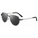 Cartier - Pilot - Gold Platinum Green Lenses - Santos de Cartier Collection - Sunglasses