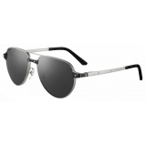 Cartier - Pilot - Gold Platinum Green Lenses - Santos de Cartier Collection - Sunglasses