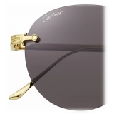 Cartier - Rotondi - Oro Grigio - Signature C de Cartier Collection - Occhiali da Sole