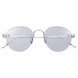 Cartier - Round - Platinum Blue Photochromic Lenses - Signature C de Cartier Collection - Sunglasses - Cartier Eyewear