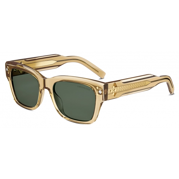 Dior - Occhiali da Sole - CD Diamond S2I - Giallo Trasparente Verde - Dior Eyewear