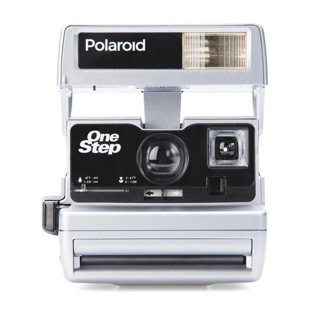 Vintage Retro Silver/Grey Polaroid P Instant 600 Film Camera With Box 