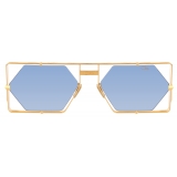 Cazal - Vintage 004 - Legendary - Bronzo Oro Blu Sfumato - Occhiali da Sole - Cazal Eyewear