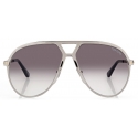 Tom Ford - Xavier Sunglasses - Occhiali da Sole Pilota Oversized - Argento - FT1060 - Occhiali da Sole - Tom Ford Eyewear