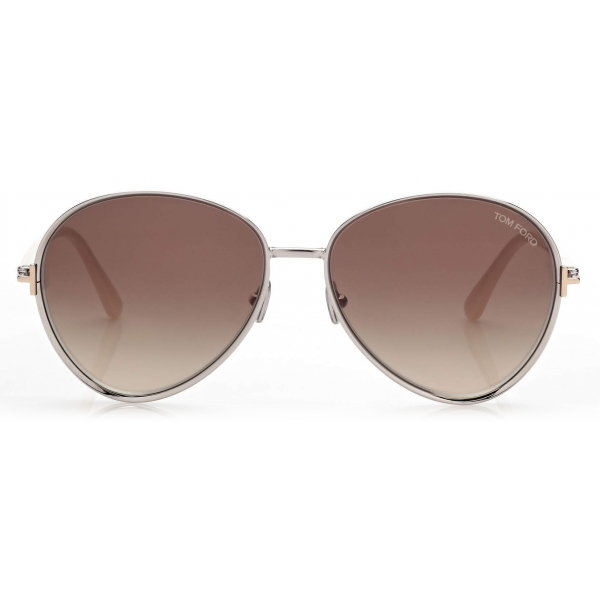 Tom Ford - Rio Sunglasses - Occhiali da Sole Pilota - Palladio - FT1028 - Occhiali da Sole - Tom Ford Eyewear