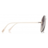 Tom Ford - Rio Sunglasses - Pilot Sunglasses - Palladium - FT1028 - Sunglasses - Tom Ford Eyewear