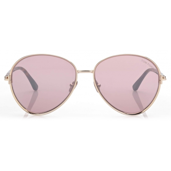 Tom Ford - Rio Sunglasses - Pilot Sunglasses - Gold Gradient Violet - FT1028 - Sunglasses - Tom Ford Eyewear