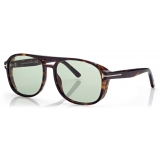 Tom Ford - Rosco Sunglasses - Occhiali da Sole Navigatore - Havana Scuro - FT1022 - Occhiali da Sole - Tom Ford Eyewear
