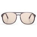 Tom Ford - Rosco Sunglasses - Occhiali da Sole Navigatore - Grigio - FT1022 - Occhiali da Sole - Tom Ford Eyewear