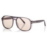 Tom Ford - Rosco Sunglasses - Occhiali da Sole Navigatore - Grigio - FT1022 - Occhiali da Sole - Tom Ford Eyewear