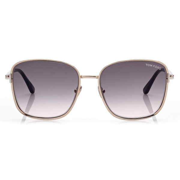 Tom Ford - Fern Sunglasses - Occhiali da Sole Squadrati - Oro - FT1029 - Occhiali da Sole - Tom Ford Eyewear