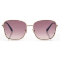 Tom Ford - Fern Sunglasses - Occhiali da Sole Squadrati - Oro Rosa Sfumato - FT1029 - Occhiali da Sole - Tom Ford Eyewear