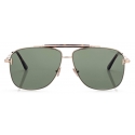 Tom Ford - Jaden Sunglasses - Occhiali da Sole Navigatore - Oro Rosa Verde - FT1017 - Occhiali da Sole - Tom Ford Eyewear