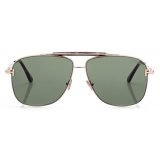 Tom Ford - Jaden Sunglasses - Occhiali da Sole Navigatore - Oro Rosa Verde - FT1017 - Occhiali da Sole - Tom Ford Eyewear