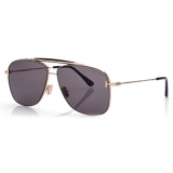 Tom Ford - Jaden Sunglasses - Occhiali da Sole Navigatore - Oro Rosa Fumo - FT1017 - Occhiali da Sole - Tom Ford Eyewear