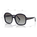 Tom Ford - Hanley Sunglasses - Occhiali da Sole a Farfalla - Nero - FT1034 - Occhiali da Sole - Tom Ford Eyewear