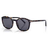 Tom Ford - Jayson Sunglasses - Occhiali da Sole Rotondi - Havana Scuro - FT1020 - Occhiali da Sole - Tom Ford Eyewear