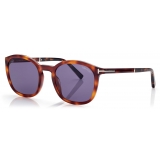 Tom Ford - Jayson Sunglasses - Occhiali da Sole Rotondi - Havana Bionda - FT1020 - Occhiali da Sole - Tom Ford Eyewear