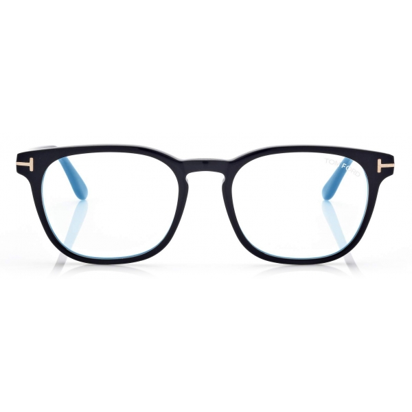 Tom Ford - Blue Block Round Opticals - Occhiali da Vista Rotondi - Nero - FT5868-B - Occhiali da Vista - Tom Ford Eyewear