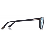 Tom Ford - Blue Block Round Opticals - Round Optical Glasses - Black - FT5868-B - Optical Glasses - Tom Ford Eyewear