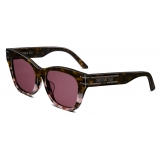 Dior - Sunglasses - DiorSignature B4F - Brown Pink Tortoiseshell Burgundy - Dior Eyewear