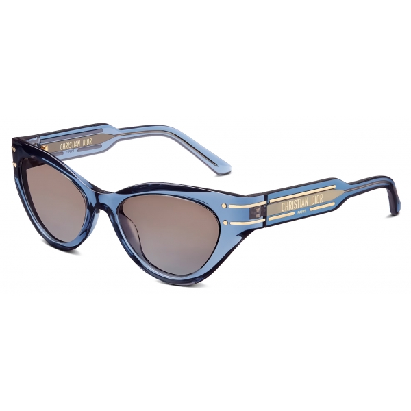 Dior - Occhiali da Sole - DiorSignature B7I - Blu Trasparente - Dior Eyewear