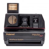 Polaroid Originals - Fotocamera Polaroid 600 - Impulse Autofocus - Nera - Fotocamera Vintage - Fotocamera Polaroid Originals