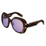 Dior - Occhiali da Sole - Lady 95.22 R2F - Marrone Tartaruga Viola - Dior Eyewear