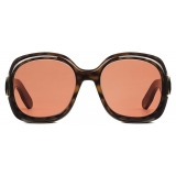 Dior - Occhiali da Sole - Lady 95.22 R2I - Marrone Tartaruga Arancione - Dior Eyewear
